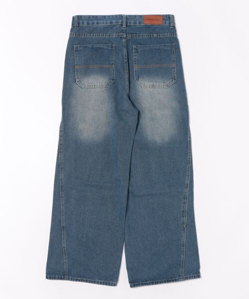 urge:(アージコロン )の「【URGE:】ハイウエスト デニム バギーパンツ(デニムパンツ・レディース・ネイビー・MEDIUM/LARGE/SMALL/X-LARGE)」の2枚目の写真