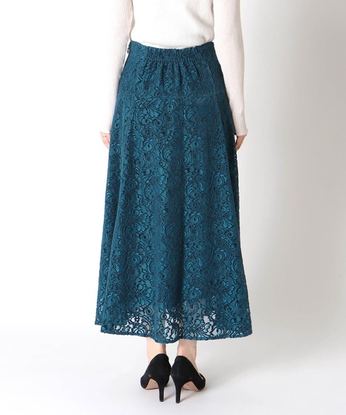 Jines(ジネス)の「モールカットレース フレアースカート(スカート・レディース・ブラウン/ブラック/ブルー・38)」の15枚目の写真