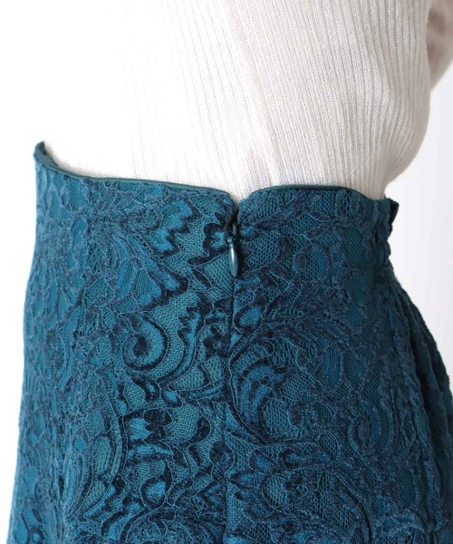 Jines(ジネス)の「モールカットレース フレアースカート(スカート・レディース・ブラウン/ブラック/ブルー・38)」の17枚目の写真