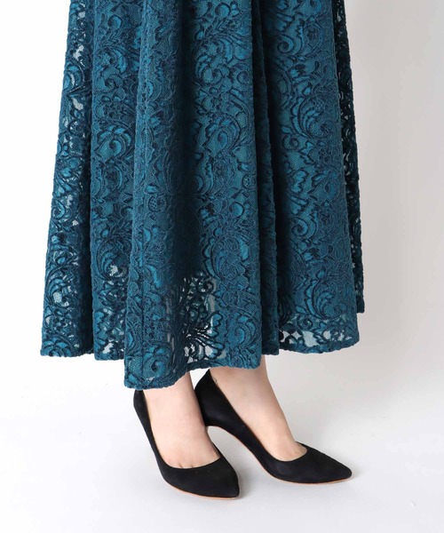 Jines(ジネス)の「モールカットレース フレアースカート(スカート・レディース・ブラウン/ブラック/ブルー・38)」の18枚目の写真