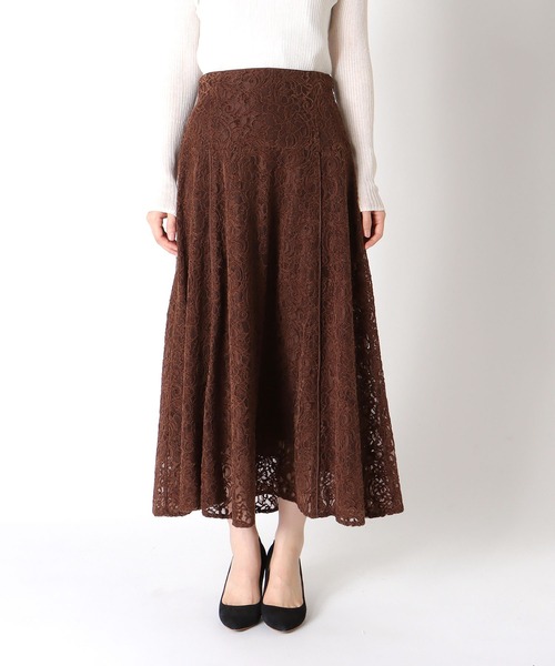 Jines(ジネス)の「モールカットレース フレアースカート(スカート・レディース・ブラウン/ブラック/ブルー・38)」の21枚目の写真