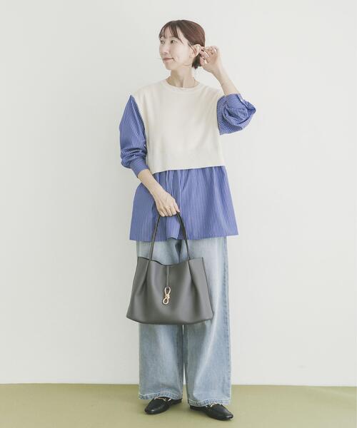 セール】ドッキングニットプルオーバー（ニット/セーター）｜ITEMS