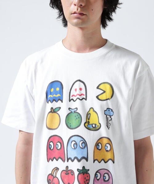 ROYAL FLASH（ロイヤルフラッシュ）の「guernika/ゲルニカ/PAC-MAN Paint T-shirt / PAC-MAN characters（Tシャツ/カットソー・メンズ・ホワイト・2XL/L/XL/M）」の6枚目の写真