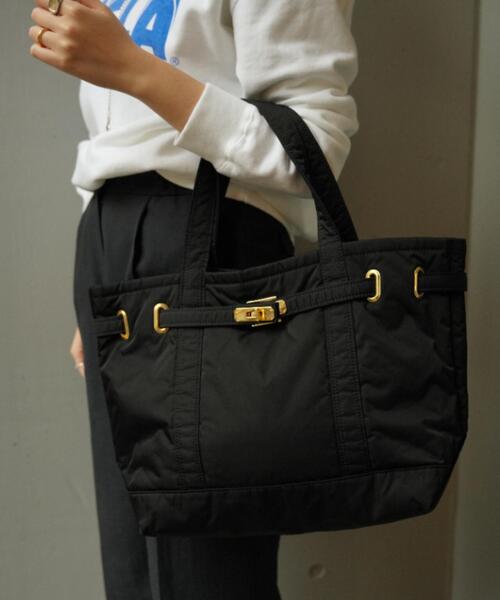 sita parantica（シータパランティカ）の「SITA PARANTICA（シータ パランティカ）BONDED POLYESTER TWILLTOTE/トートバック/Mサイズ（トートバッグ・レディース・ブラック・M）」の3枚目の写真