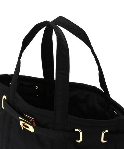 sita parantica（シータパランティカ）の「SITA PARANTICA（シータ パランティカ）BONDED POLYESTER TWILLTOTE/トートバック/Mサイズ（トートバッグ・レディース・ブラック・M）」の7枚目の写真