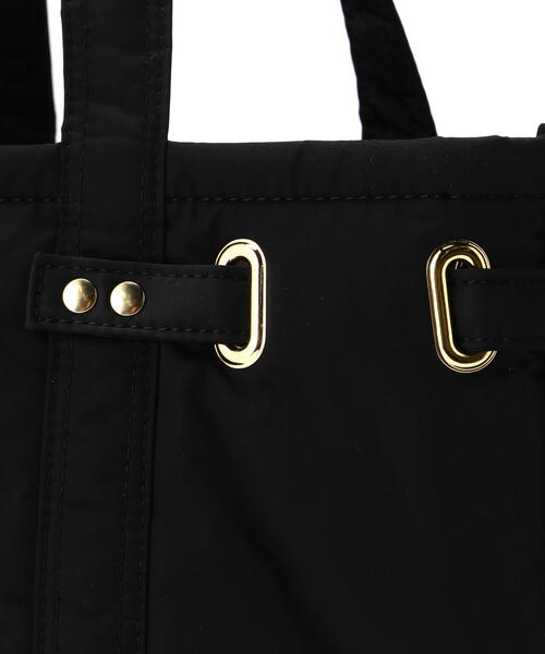 sita parantica（シータパランティカ）の「SITA PARANTICA（シータ パランティカ）BONDED POLYESTER TWILLTOTE/トートバック/Mサイズ（トートバッグ・レディース・ブラック・M）」の9枚目の写真