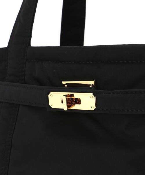 sita parantica（シータパランティカ）の「SITA PARANTICA（シータ パランティカ）BONDED POLYESTER TWILLTOTE/トートバック/Mサイズ（トートバッグ・レディース・ブラック・M）」の10枚目の写真