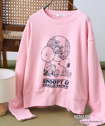PEANUTS Tea Room スウェット/ピーナッツ プリントスウェット