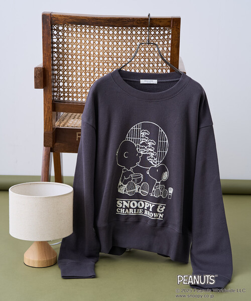FREAK'S STORE(フリークスストア)の「PEANUTS Tea Room スウェット/ピーナッツ プリントスウェット(スウェット・レディース・ピンク/グリーン/ブラック/グレー・フリ-)」の14枚目の写真
