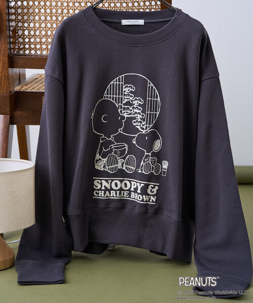 FREAK'S STORE(フリークスストア)の「PEANUTS Tea Room スウェット/ピーナッツ プリントスウェット(スウェット・レディース・ピンク/グリーン/ブラック/グレー・フリ-)」の15枚目の写真
