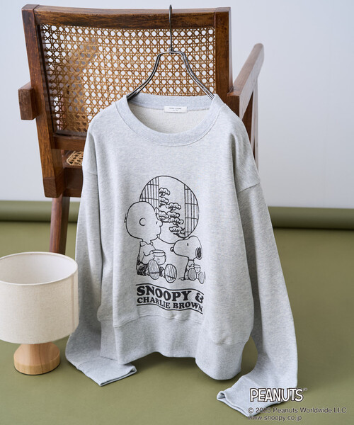 FREAK'S STORE(フリークスストア)の「PEANUTS Tea Room スウェット/ピーナッツ プリントスウェット(スウェット・レディース・ピンク/グリーン/ブラック/グレー・フリ-)」の18枚目の写真