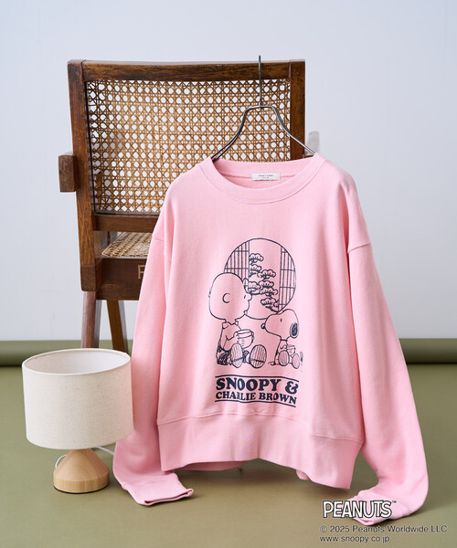 FREAK'S STORE(フリークスストア)の「PEANUTS Tea Room スウェット/ピーナッツ プリントスウェット(スウェット・レディース・ピンク/グリーン/ブラック/グレー・フリ-)」の20枚目の写真