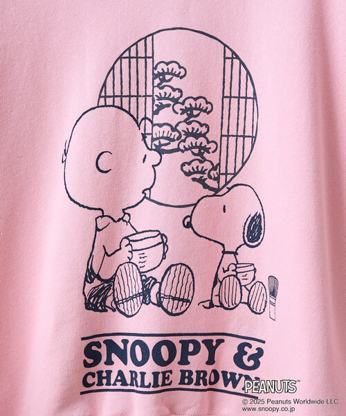 FREAK'S STORE(フリークスストア)の「PEANUTS Tea Room スウェット/ピーナッツ プリントスウェット(スウェット・レディース・ピンク/グリーン/ブラック/グレー・フリ-)」の22枚目の写真