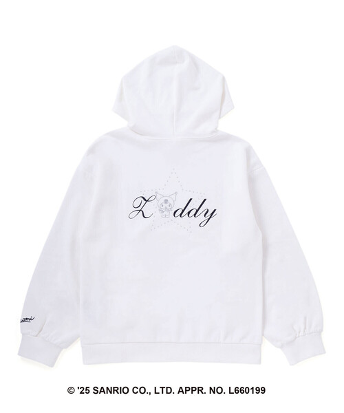 ZIDDY（ジディ）の「【クロミ】ロゴプリント刺しゅうフーディ(130~160cm)（スウェット・キッズ・オフホワイト/ブラック・FREE/130cm/150cm/140cm）」の13枚目の写真