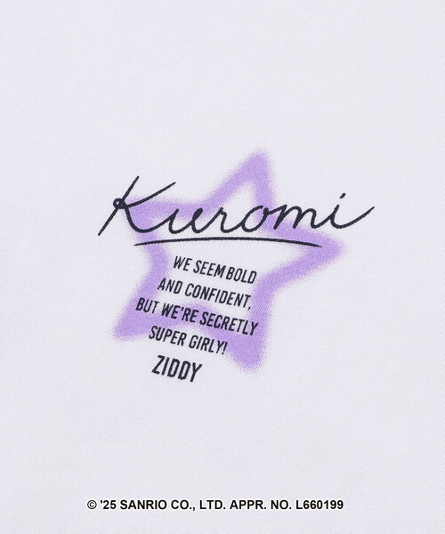 ZIDDY（ジディ）の「【クロミ】ロゴプリント刺しゅうフーディ(130~160cm)（スウェット・キッズ・オフホワイト/ブラック・FREE/130cm/150cm/140cm）」の14枚目の写真