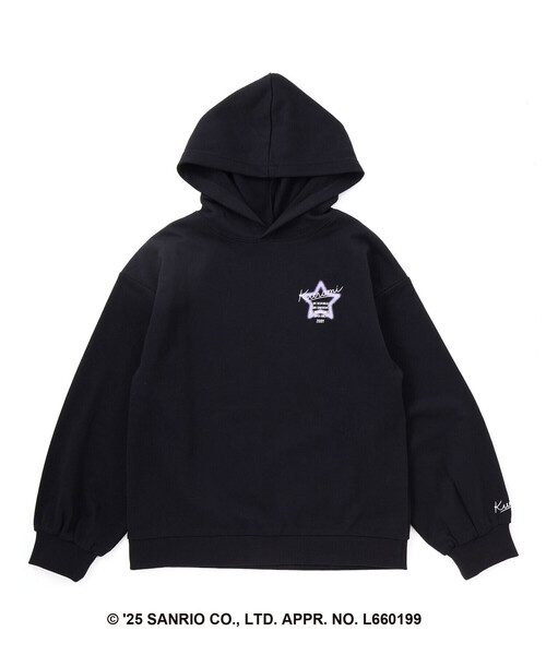 ZIDDY（ジディ）の「【クロミ】ロゴプリント刺しゅうフーディ(130~160cm)（スウェット・キッズ・オフホワイト/ブラック・FREE/130cm/150cm/140cm）」の17枚目の写真