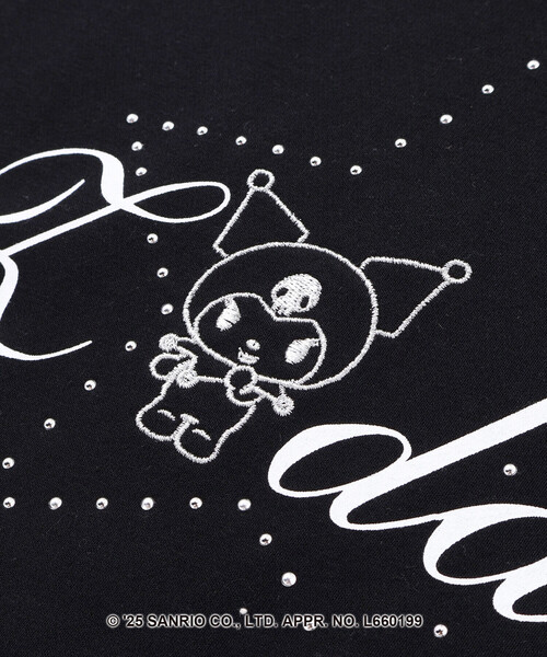 ZIDDY（ジディ）の「【クロミ】ロゴプリント刺しゅうフーディ(130~160cm)（スウェット・キッズ・オフホワイト/ブラック・FREE/130cm/150cm/140cm）」の21枚目の写真