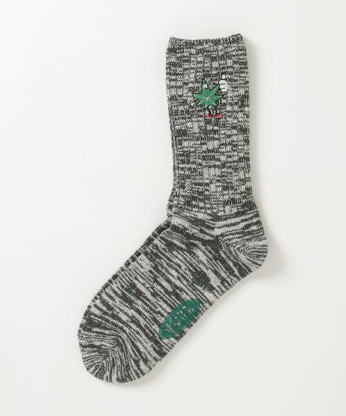 MANASTASH(マナスタッシュ)の「MANASTASH/マナスタッシュ MANA ENB. HEMP MIX SOX/マナヘンプミックスソックス(ソックス/靴下・メンズ・モスグリーン/その他13/ブラック・M/XL/L)」の2枚目の写真