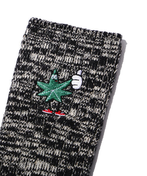MANASTASH(マナスタッシュ)の「MANASTASH/マナスタッシュ MANA ENB. HEMP MIX SOX/マナヘンプミックスソックス(ソックス/靴下・メンズ・モスグリーン/その他13/ブラック・M/XL/L)」の1枚目の写真