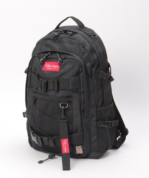 VENCEEXCHANGE(ヴァンスエクスチェンジ)の「Philip Lumbang/フィリップ・ランバン BOXロゴバンジーコードバックパック(バックパック/リュック・メンズ・ブラック/レッド・フリー)」の2枚目の写真