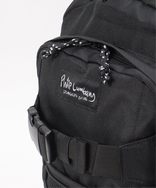Philip Lumbang(フィリップランバン)の「Philip Lumbang/フィリップ・ランバン BOXロゴバンジーコードバックパック(バックパック/リュック・メンズ・ブラック/レッド・フリー)」の10枚目の写真