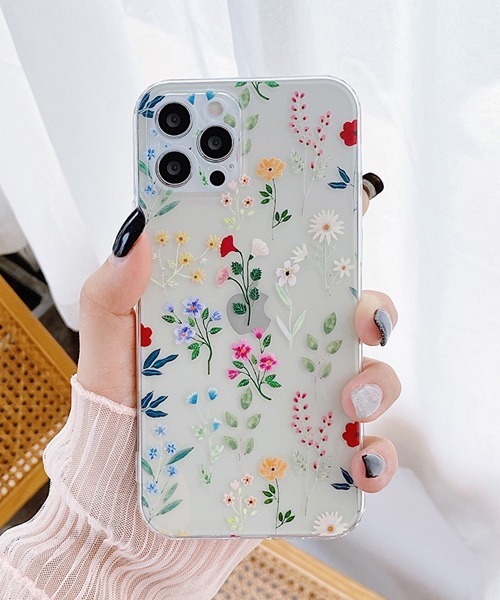 Fun & Daily(ファンアンドデイリー)の「Clear Flower iPhone Case 16 17 Pro ProMax Air / アイフォンケース(スマホケース/カバー・レディース・その他2/その他1・iPhone 16/iPhone 16 Pro/iPhone 17/iPhone 17 Pro/iPhone 17 Pro Max/iPhone Air/iPhone 16 Pro Max)」の1枚目の写真