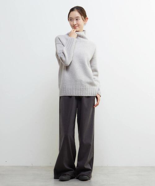 Lourmarin(ルールマラン)の「《別注》【ISLAND TIDES/アイランド タイド】タートルネックニットプルオーバー(ニット/セーター・レディース・アイボリー/ブルーグリーン/ライトグレー/ネイビー・FREE)」の9枚目の写真