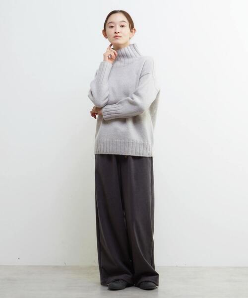 Lourmarin(ルールマラン)の「《別注》【ISLAND TIDES/アイランド タイド】タートルネックニットプルオーバー(ニット/セーター・レディース・アイボリー/ブルーグリーン/ライトグレー/ネイビー・FREE)」の8枚目の写真