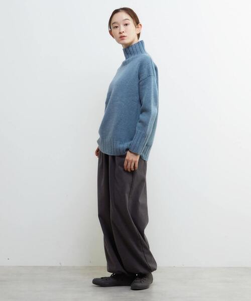 Lourmarin(ルールマラン)の「《別注》【ISLAND TIDES/アイランド タイド】タートルネックニットプルオーバー(ニット/セーター・レディース・アイボリー/ブルーグリーン/ライトグレー/ネイビー・FREE)」の17枚目の写真