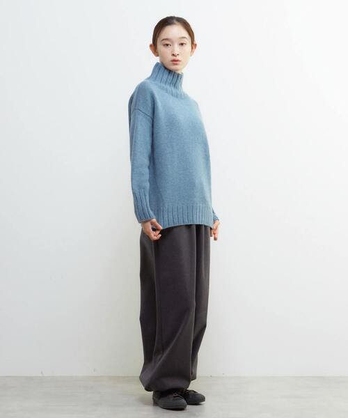 Lourmarin(ルールマラン)の「《別注》【ISLAND TIDES/アイランド タイド】タートルネックニットプルオーバー(ニット/セーター・レディース・アイボリー/ブルーグリーン/ライトグレー/ネイビー・FREE)」の21枚目の写真