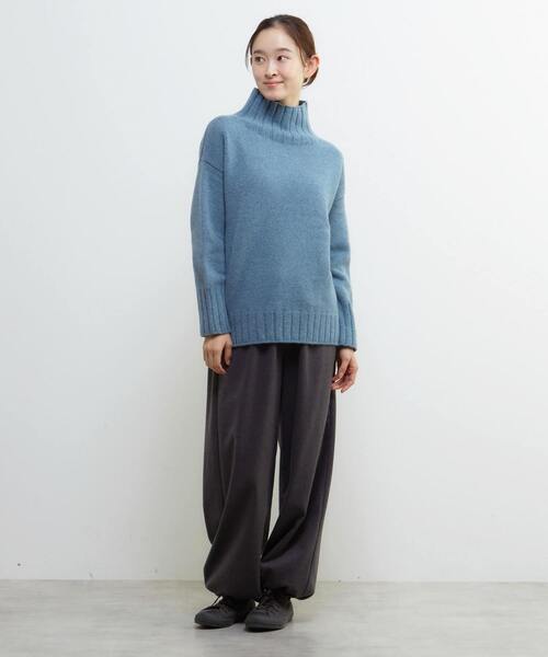 Lourmarin(ルールマラン)の「《別注》【ISLAND TIDES/アイランド タイド】タートルネックニットプルオーバー(ニット/セーター・レディース・アイボリー/ブルーグリーン/ライトグレー/ネイビー・FREE)」の22枚目の写真