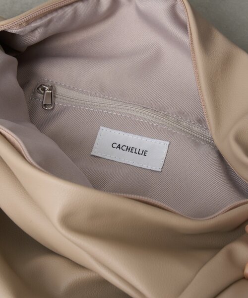 BIRTHDAY BAR（バースデイバー）の「PUFF HANDLE SHOULDER BAG　パフハンドルショルダーバッグ（ショルダーバッグ・レディース・ベージュ/ブラック・0）」の6枚目の写真