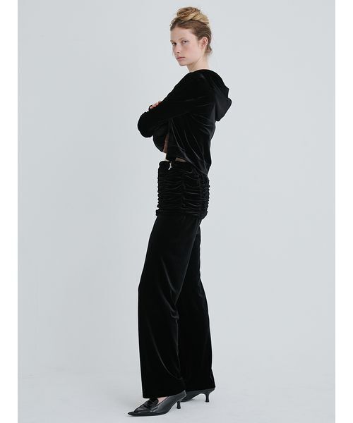 SORIN（ソリン　）の「Velour Gathered Hoodie/ベロアギャザーフーディー（パーカー・レディース・ブラック/グレー・38）」の11枚目の写真