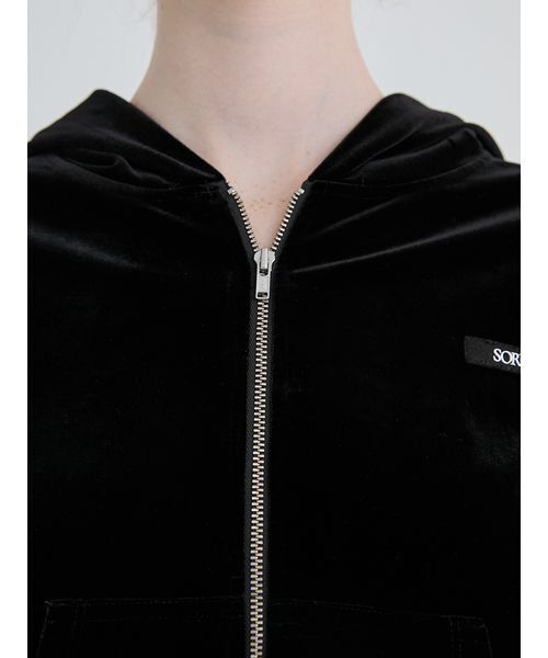 SORIN（ソリン　）の「Velour Gathered Hoodie/ベロアギャザーフーディー（パーカー・レディース・ブラック/グレー・38）」の17枚目の写真