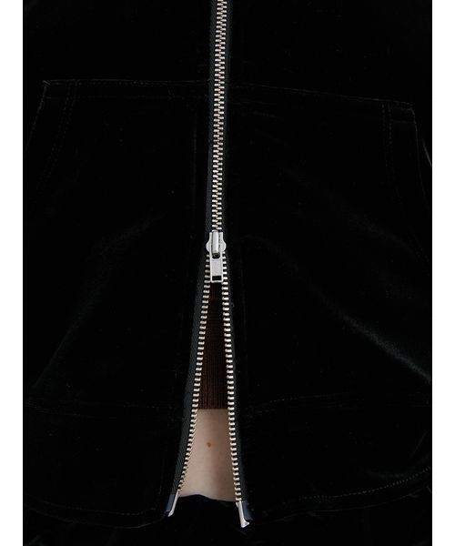 SORIN（ソリン　）の「Velour Gathered Hoodie/ベロアギャザーフーディー（パーカー・レディース・ブラック/グレー・38）」の18枚目の写真