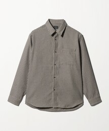 green label relaxing(グリーンレーベルリラクシング)のブークレ チェック ジャストルーズ シャツ(シャツ/ブラウス)