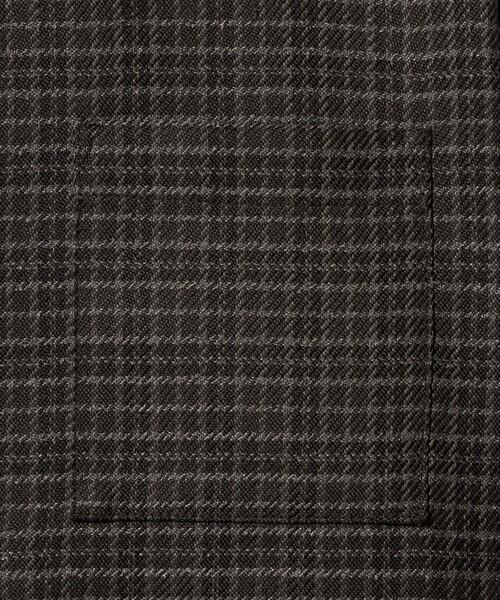 green label relaxing(グリーンレーベルリラクシング)の「ブークレ チェック ジャストルーズ シャツ(シャツ/ブラウス・メンズ・ダークグレー/ベージュ/ブラウン系・S/XL/L/M)」の18枚目の写真