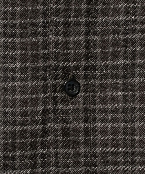 green label relaxing(グリーンレーベルリラクシング)の「ブークレ チェック ジャストルーズ シャツ(シャツ/ブラウス・メンズ・ダークグレー/ベージュ/ブラウン系・S/XL/L/M)」の20枚目の写真