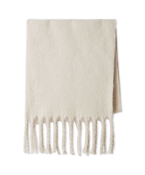 Mila Owen(ミラオーウェン)の「ツイストフリンジストール(ストール/ショール・レディース・ミント/チェック/グレー/アイボリー・F)」の13枚目の写真