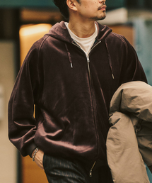 417 EDIFICE | コーディロイ カラーライニング ジップパーカー(パーカー)