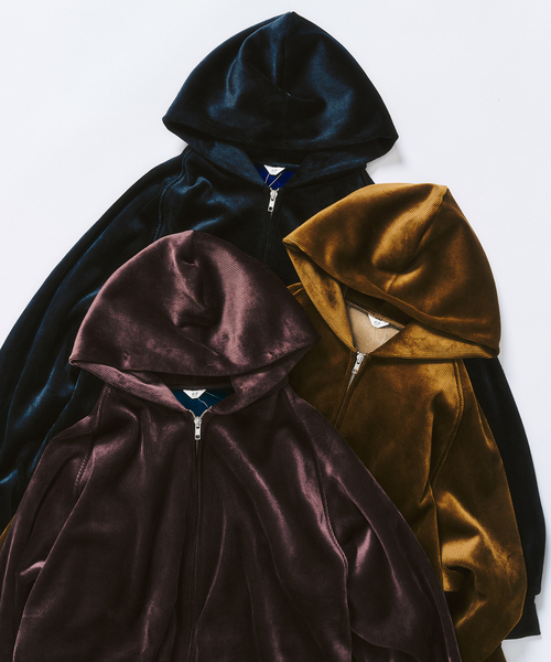 417 EDIFICE（フォーワンセブンエディフィス）の「コーディロイ カラーライニング ジップパーカー（パーカー・メンズ・ブラック/ブラウン/ベージュ・MEDIUM/LARGE）」の13枚目の写真