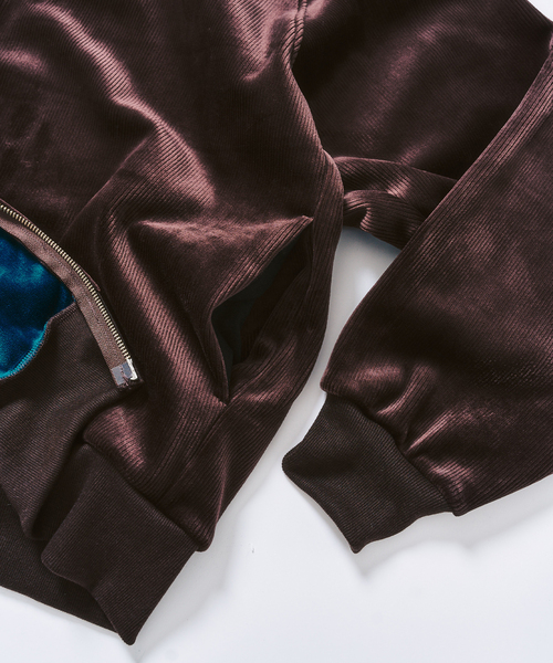 417 EDIFICE（フォーワンセブンエディフィス）の「コーディロイ カラーライニング ジップパーカー（パーカー・メンズ・ブラック/ブラウン/ベージュ・MEDIUM/LARGE）」の19枚目の写真