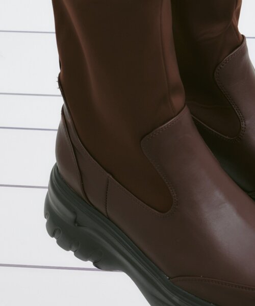 CIAOPANIC TYPY(チャオパニックティピー)の「【yomo企画】ストレッチ厚底ミドルブーツ(ブーツ・レディース・ブラウン/ブラック・SMALL/MEDIUM/LARGE)」の12枚目の写真