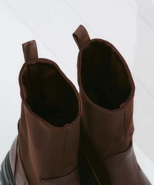 CIAOPANIC TYPY(チャオパニックティピー)の「【yomo企画】ストレッチ厚底ミドルブーツ(ブーツ・レディース・ブラウン/ブラック・SMALL/MEDIUM/LARGE)」の11枚目の写真