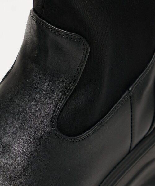 CIAOPANIC TYPY(チャオパニックティピー)の「【yomo企画】ストレッチ厚底ミドルブーツ(ブーツ・レディース・ブラウン/ブラック・SMALL/MEDIUM/LARGE)」の9枚目の写真