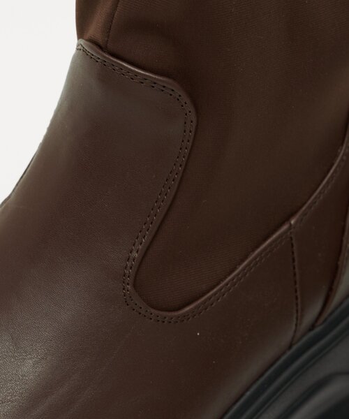 CIAOPANIC TYPY(チャオパニックティピー)の「【yomo企画】ストレッチ厚底ミドルブーツ(ブーツ・レディース・ブラウン/ブラック・SMALL/MEDIUM/LARGE)」の8枚目の写真