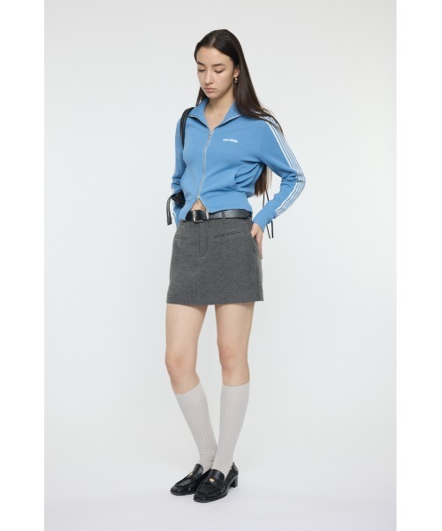 MOUSSY（マウジー）の「【EC限定】KNIT トラックジャケット（ジャージ・レディース・オフホワイト/ライトブルー/ネイビー・FREE）」の10枚目の写真