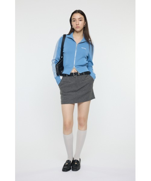 MOUSSY（マウジー）の「【EC限定】KNIT トラックジャケット（ジャージ・レディース・オフホワイト/ライトブルー/ネイビー・FREE）」の11枚目の写真