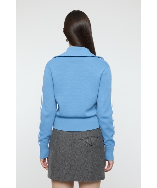 MOUSSY（マウジー）の「【EC限定】KNIT トラックジャケット（ジャージ・レディース・オフホワイト/ライトブルー/ネイビー・FREE）」の15枚目の写真