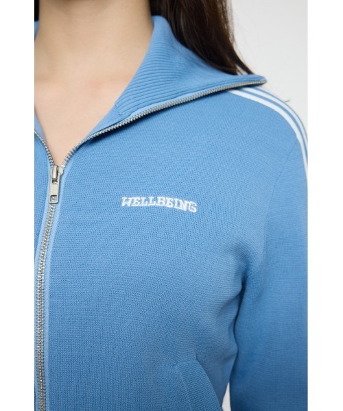 MOUSSY（マウジー）の「【EC限定】KNIT トラックジャケット（ジャージ・レディース・オフホワイト/ライトブルー/ネイビー・FREE）」の17枚目の写真